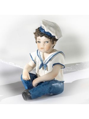 JOE - The sailor statuette of Capodimonte, the beauty of Italian art in pure porcelain.