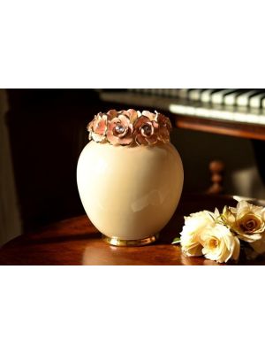 Vase ceramic art - Table and decor - Jar shape roses crown