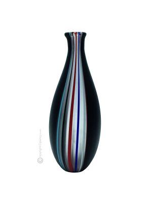 VASE CANNE Murano blown glass hand made authentic Made in Italy