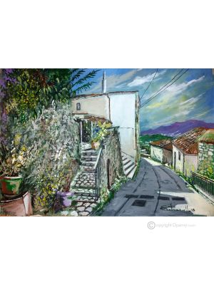 SANTA CROCE Acrylic painting on canvas modern Made in Italy 