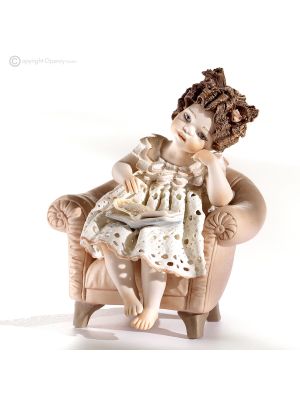 TITTY Collectible doll Capodimonte porcelain, Italian romanticism.