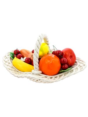 CENTROTAVOLA FRUTTI Centerpiece Fruit Basket Ceramic Artistic Creation Baroque Made Italy
