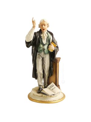 LAWYER Statuette Statue Figure Porcelain Capodimonte Handmade Made in Italy Exclusive
