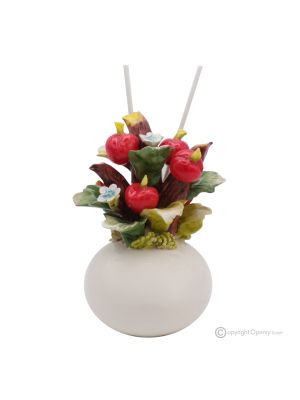CHERRIES – Air freshener, room diffuser, Capodimonte ceramic, handmade