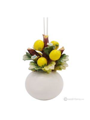 LEMONS – Air freshener, room diffuser, Capodimonte ceramic, handmade