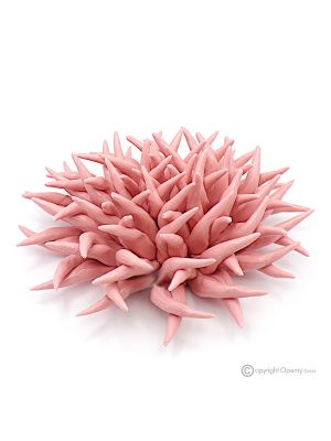 PINK HEDGEHOG – Centerpiece table decoration, fine Capodimonte ceramic, handmade