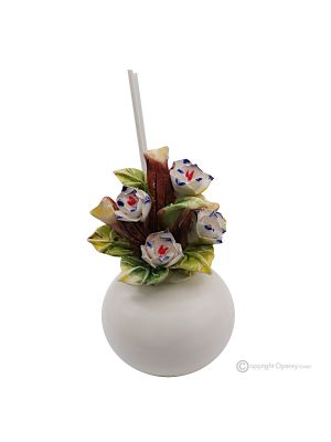 ORCHIDS – Fragrance diffuser, room fragrance, Capodimonte ceramic, high quality