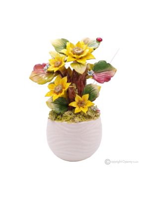 GIRASOLI – Air freshener, room diffuser, Capodimonte ceramic, handmade