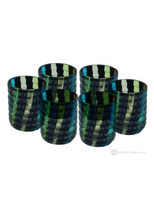 LIQUOR MURRINA Set 6 shot glasses in Murano glass Made in Italy