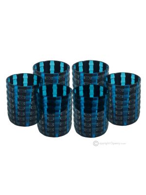 LIQUOR MURRINA Set 6 shot glasses in Murano glass Made in Italy
