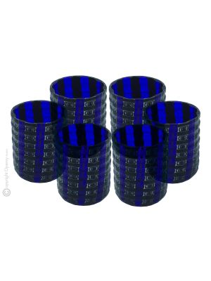 LIQUOR MURRINA Set 6 shot glasses in Murano glass Made in Italy
