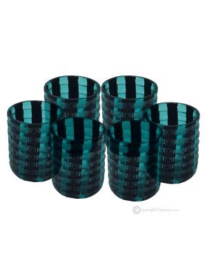LIQUOR MURRINA Set 6 shot glasses in Murano glass Made in Italy