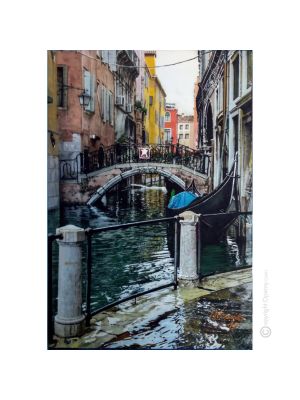 HIGH TIDE Painting on canvas by Massimo Scarpa with encaustic technique