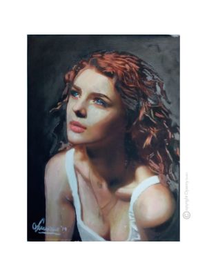 MYSTERY Painting on canvas by Massimo Scarpa with encaustic technique