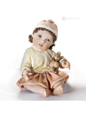 ZOE - Collectible doll, hand-decorated with fine details.