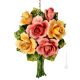 BOUQUET Wall decorative object to hang artistic ceramic