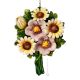BOUQUET Wall decorative object to hang artistic ceramic