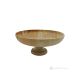 FRUIT BOWL in Teak marble, handmade centerpiece, modern design, real natural stone.