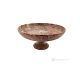 FRUIT BOWL in Rosso Prezioso marble, handmade centerpiece modern design, authentic natural stone