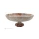 FRUIT BOWL in Pink marble, handmade centerpiece modern design, authentic natural stone.