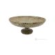 FRUIT BOWL in Pietra Fossile marble, decorative centerpiece handmade with authentic natural stone.