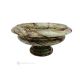 FRUIT BOWL in Green Onyx marble, handmade centerpiece, decorative, authentic natural stone.