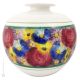 VASO PALLA MILLEFIORI Ceramic vase handcraft handmade hand painted authentic Made in Italy from the Friuli region