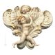 WALL FONT WITH CHERUB Statuette Statue Figure Porcelain Capodimonte Handmade Made in Italy Exclusive