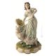 LADY WITH PARASOL Statuette statue figure porcelain Capodimonte handmade made in Italy exclusive