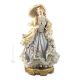 LADY WITH SHAWL Statuette statue figure porcelain Capodimonte handmade made in Italy exclusive