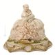 LADY WITH BABY Statuette statue figure porcelain Capodimonte handmade made in Italy exclusive