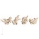 4 CHERUBS Statuette statue figure porcelain Capodimonte handmade made in Italy exclusive