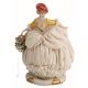 LADY WITH LACE Statuette statue figure porcelain Capodimonte handmade made in Italy exclusive