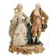 THE PROMENADE Statuette statue figure porcelain Capodimonte handmade made in Italy exclusive