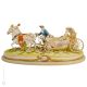 THE CARRIAGE Statuette statue figure porcelain Capodimonte handmade made in Italy exclusive