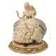 LADY WITH MIRROR Statuette statue figure porcelain Capodimonte handmade made in Italy exclusive