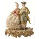 LADY WITH GALLANT Statuette statue figure porcelain Capodimonte handmade made in Italy exclusive