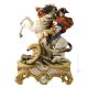 NAPOLEON CROSSING THE ALPS Statuette statue figure porcelain Capodimonte handmade Made in Italy exclusive