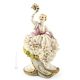 YOUNG LADY WITH FLOWERS Statuette statue figure porcelain Capodimonte handmade made in Italy exclusive