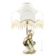 YOUNG MAN WITH FRUIT - LAMP Table Lamp Abat-jour Lampshade Porcelain Capodimonte Made in Italy