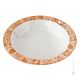 GEOMETRICO Centerpiece plate bowl authentic artistic ceramic made and decorated by hand Made in Italy red