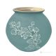 ORCHIDEE Cachepot plant pot holder authentic artistic ceramic made and decorated by hand