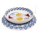 SELINUNTE Collection Set Dishes Plates Service Tableware Dinnerware Ceramic Handcraft  Handpainted Made in Italy 