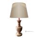 LAMP in Onyx Ivory marble, lampshade in authentic natural stone, with a classic and elegant design.