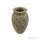 Curved VASE in authentic natural fossil stone, handmade, refined design.