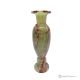 Green onyx marble amphora VASE, natural stone, handmade, elegant design.