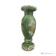 VASE, amphora in green onyx marble, authentic natural stone, handmade, decorative.