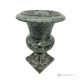 Medici VASE in green marble, natural stone, handcrafted, classic design.