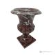 Medici VASE in red Levanto marble, genuine stone, handmade, elegant and classic design.