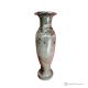 VASE, amphora in green marble, genuine stone, handmade, elegant and classic design.